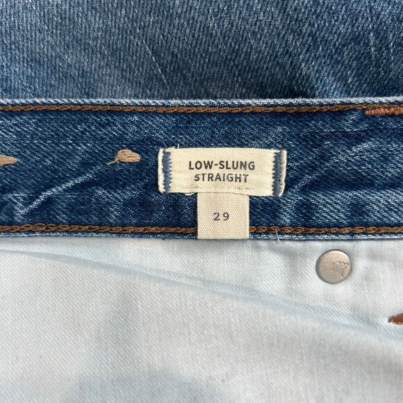 Madewell Low Slung Straight Jeans High Waist Relaxed Slouchy Womens Size 29 - Picture 9 of 10